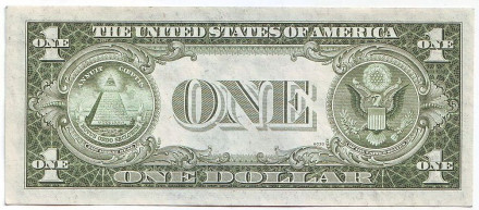 Банкнота 1 доллар. 1935 год, США. (Серия "F") Банкнота 1 доллар. 1935 год, США. (Серия "F")