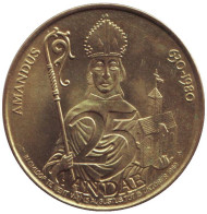 Святой Аманд. Сувенирный жетон. 1980 год, Бельгия.