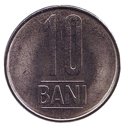 Монета 10 бани. 2019 год, Румыния. UNC.