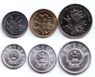 Набор монет Китайской Народной Республики (6 шт.) 1986-2012 гг., КНР. Набор монет Китайской Народной Республики (6 шт.) 1986-2012 гг., КНР.