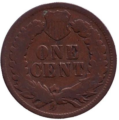 Монета 1 цент. 1900 год, США. Индеец. Монета 1 цент. 1900 год, США. Индеец.