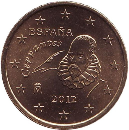 Монета 50 центов. 2012 год, Испания.