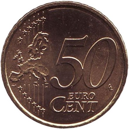 Монета 50 центов. 2012 год, Испания.
