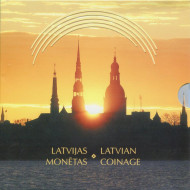 Набор монет Латвии в буклете (1992-2005 гг.). Латвия, 2005 год. Набор монет Латвии в буклете (1992-2005 гг.). Латвия, 2005 год.