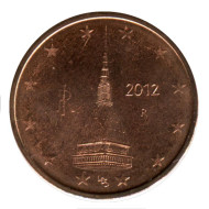 Монета 2 цента, 2012 год, Италия. Монета 2 цента, 2012 год, Италия.