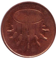 Монета 1 сен. 2002 год, Малайзия. Бубен. Монета 1 сен. 2002 год, Малайзия. Бубен.