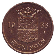 Гронинген. Жетон Нидерландского монетного двора. 1988 год.