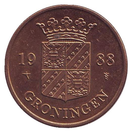 Гронинген. Жетон Нидерландского монетного двора. 1988 год.