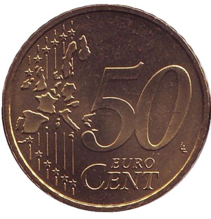 Монета 50 центов. 2003 год (G), Германия.