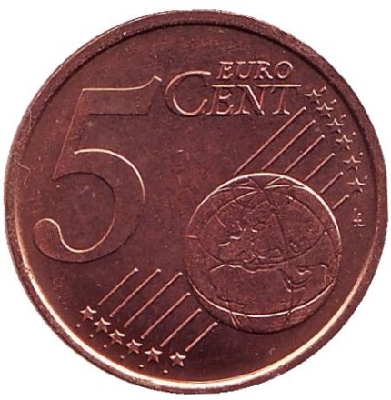 Монета 5 центов, 2006 год, Сан-Марино.