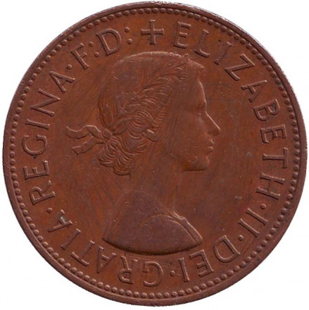 Монета 1 пенни. 1967 год, Великобритания. Монета 1 пенни. 1967 год, Великобритания.