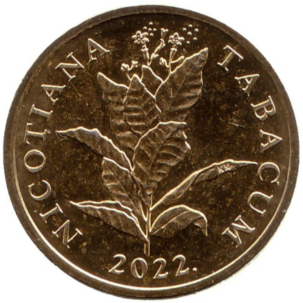 Монета 10 лип. 2022 год, Хорватия. Табак.