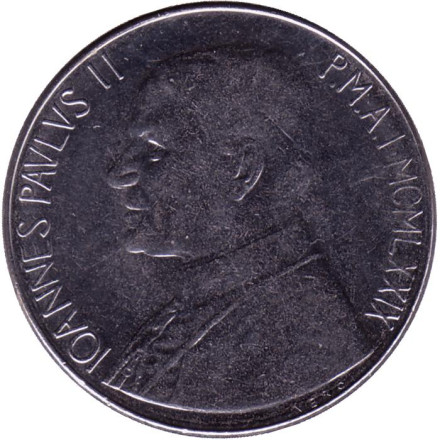 Монета 100 лир. 1979 год, Ватикан. Благоразумие.