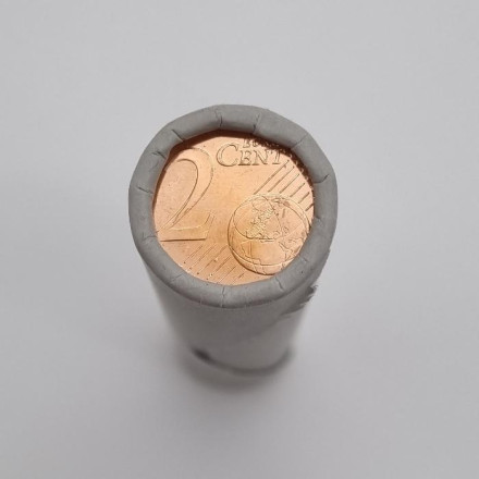 Монета 2 цента. 2017 год (A), Германия. Ролл (50 монет).