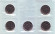 50 лет флагу Канады. Банковский набор из 5 монет в запайке. 25 центов. 2015 год, Канада.