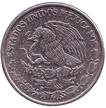 Монета 50 сентаво. 2011 год, Мексика.