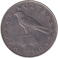 Монета 50 форинтов. 2006 год, Венгрия. Сокол (Балобан). Монета 50 форинтов. 2006 год, Венгрия. Сокол (Балобан).