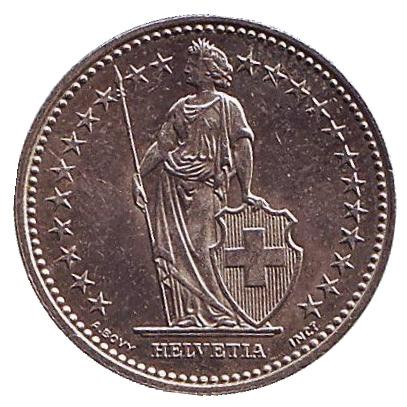 Монета 1/2 франка. 2004 год, Швейцария. Монета 1/2 франка. 2004 год, Швейцария.