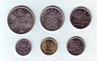Набор монет (6 шт.) 1980 год, Испания. Чемпионат мира по футболу 1982. Набор монет (6 шт.) 1980 год, Испания. Чемпионат мира по футболу 1982.