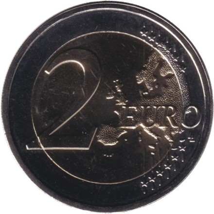 Монета 2 евро. 2025 год, Финляндия. Дипломатия и внешняя политика. Монета 2 евро. 2025 год, Финляндия. Дипломатия и внешняя политика.