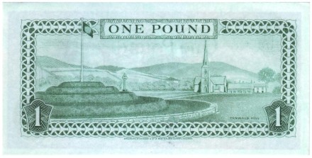 Банкнота 1 фунт. 1983 год, Остров Мэн. Елизавета II. Банкнота 1 фунт. 1983 год, Остров Мэн. Елизавета II.