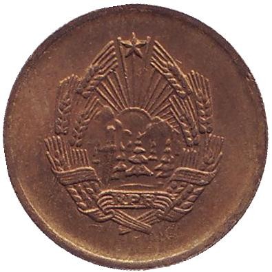 Монета 3 бани. 1953 год, Румыния.