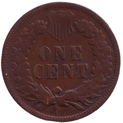 Монета 1 цент. 1904 год, США. Индеец. Монета 1 цент. 1904 год, США. Индеец.