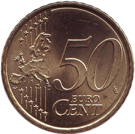 Монета 50 центов. 2013 год, Испания.