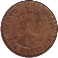 Монета 10 центов. 1957 год, Гонконг. (KN). Монета 10 центов. 1957 год, Гонконг. (KN).