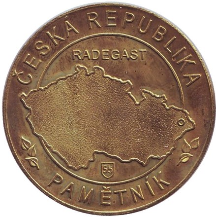 Радегаст - западнославянский бог. Бескиды. Сувенирный жетон, Чехия.