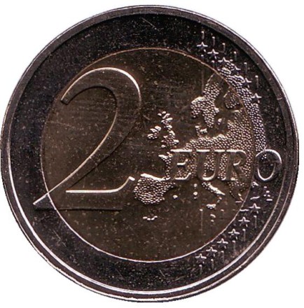 Монета 2 евро. 2010 год, Люксембург.