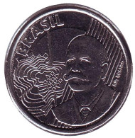 Монета 50 сентаво. 2007 год, Бразилия. Хосе Паранхос. Монета 50 сентаво. 2007 год, Бразилия. Хосе Паранхос.