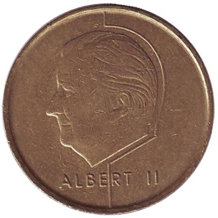 Монета 5 франков. 1998 год, Бельгия. (Belgie) Монета 5 франков. 1998 год, Бельгия. (Belgie)