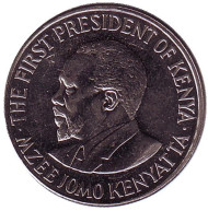 Монета 50 центов. 2005 год, Кения. Монета 50 центов. 2005 год, Кения.