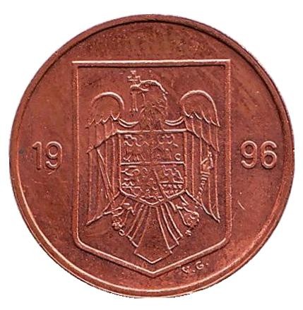 Монета 1 лей. 1996 год, Румыния. Монета 1 лей. 1996 год, Румыния.