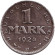 Монета 1 марка. 1924 год (J), Веймарская республика. Монета 1 марка. 1924 год (J), Веймарская республика.