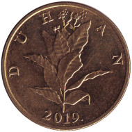 Монета 10 лип. 2019 год, Хорватия. Табак.