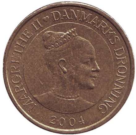 Монета 20 крон. 2004 год, Дания. Башня Гуз в Вордингборге. (Гусиная башня). Монета 20 крон. 2004 год, Дания. Башня Гуз в Вордингборге. (Гусиная башня).