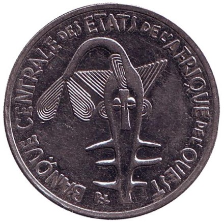 Монета 100 франков. 2014 год, Западные Африканские штаты.