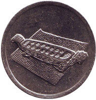 Монета 10 сен. 2010 год, Малайзия. Манкала. Монета 10 сен. 2010 год, Малайзия. Манкала.