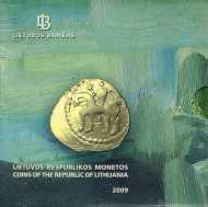 Банковский набор монет Литвы (1991-2009 гг.) в буклете. Литва, 2009 год. Банковский набор монет Литвы (1991-2009 гг.) в буклете. Литва, 2009 год.