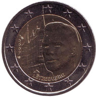 Монета 2 евро, 2007 год, Люксембург. Дворец Великих герцогов. Монета 2 евро, 2007 год, Люксембург. Дворец Великих герцогов.