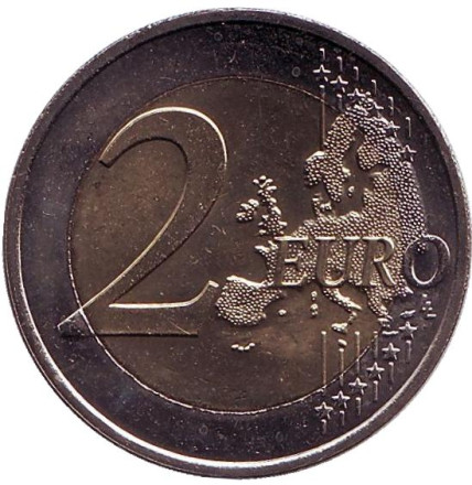 Монета 2 евро, 2007 год, Люксембург. Дворец Великих герцогов.