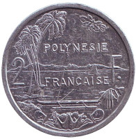 Монета 2 франка. 2010 год, Французская Полинезия. 