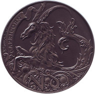 Монета 1 рубль. 2014 год, Беларусь. Козерог (Capricorn). Монета 1 рубль. 2014 год, Беларусь. Козерог (Capricorn).