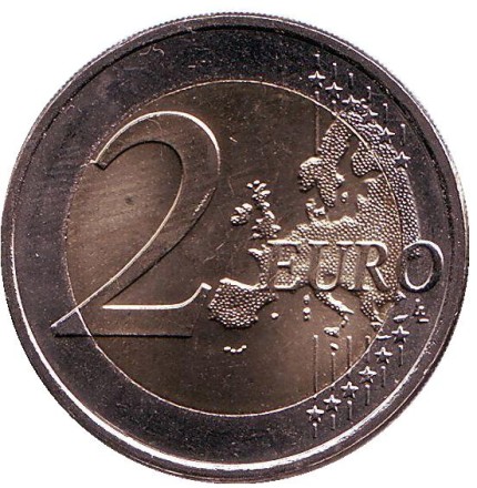 Монета 2 евро. 2012 год, Люксембург.