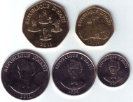 Набор монет Гаити (5 шт.), 1997 - 2011 гг., Гаити.