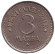 Монета 3 марки, 1922 год, Эстония.
