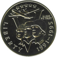 Монета 1/2 доллара. 1995 год, США. BU! 50 лет Победы. Монета 1/2 доллара. 1995 год, США. BU! 50 лет Победы.