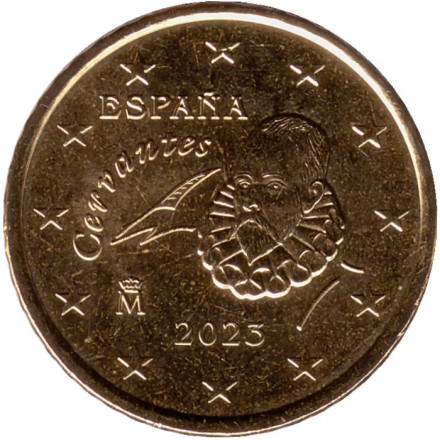 Монета 50 центов. 2023 год, Испания.
